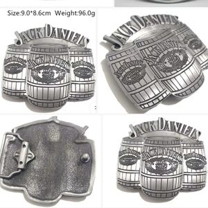 New Jack Daniels Silver Oval Or Whiskey Barrels Belt Buckle
